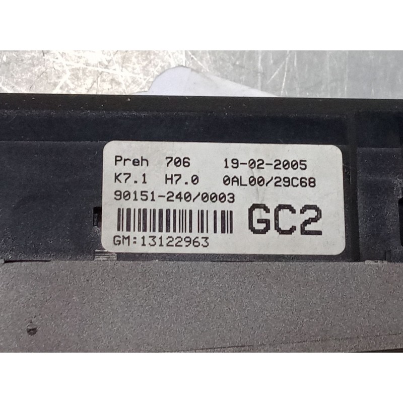 Recambio de mando calefaccion / a/a para opel astra h (a04) 2.0 turbo (l48) referencia OEM IAM 13122963  