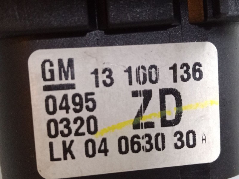 Recambio de conmutador de luces para opel astra h (a04) 2.0 turbo (l48) referencia OEM IAM 13100136  