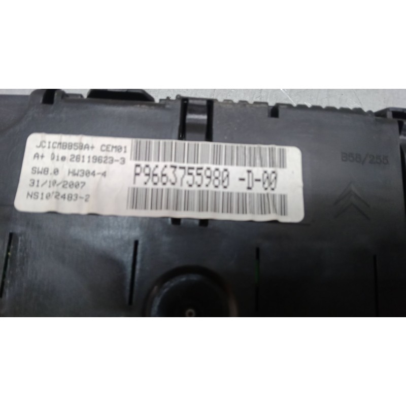 Recambio de cuadro instrumentos para citroën c4 picasso i monospace (ud_) 1.6 hdi referencia OEM IAM 9663755980  
