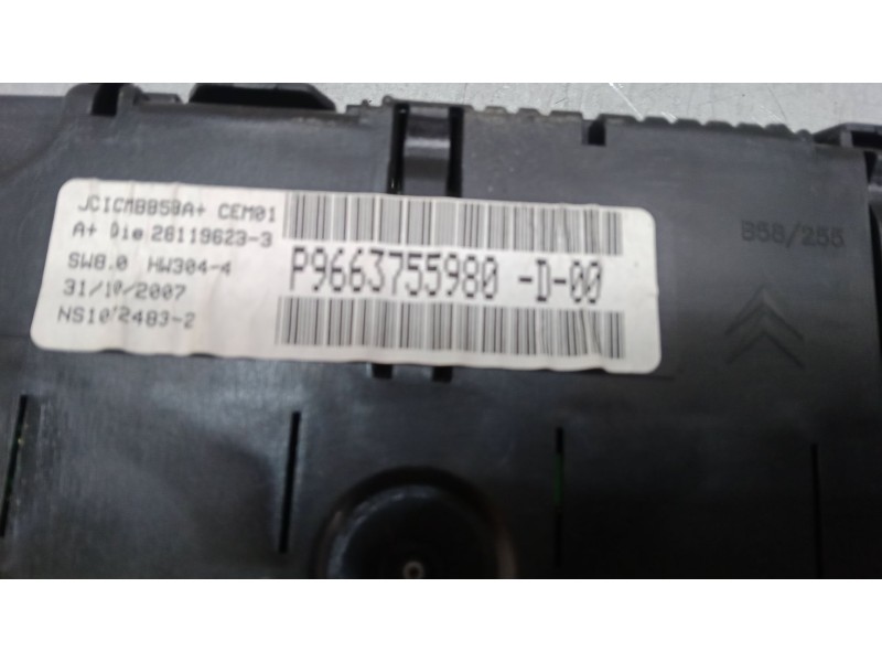 Recambio de cuadro instrumentos para citroën c4 picasso i monospace (ud_) 1.6 hdi referencia OEM IAM 9663755980  