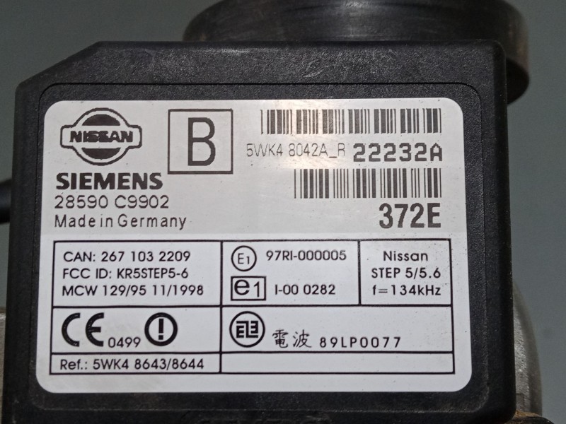 Recambio de clausor para nissan terrano ii (r20) 2.7 tdi 4wd referencia OEM IAM 28590C9902  