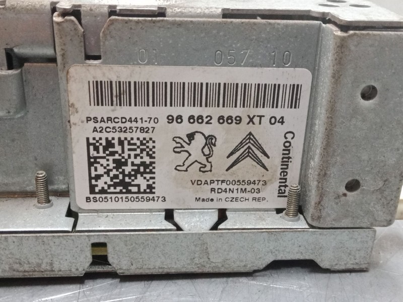 Recambio de radio cd para citroën c3 ii (sc_) 1.4 referencia OEM IAM 96662669XT  