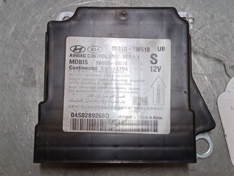 Recambio de centralita airbag para kia rio iii (ub) 1.1 crdi referencia OEM IAM 959101W510 5WK44704 