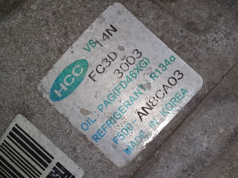 Recambio de compresor a/a para kia cee´d hatchback (ed) 1.6 crdi 90 referencia OEM IAM AN8CA03  