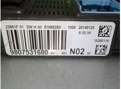 Recambio de bsi para peugeot 208 i (ca_, cc_) 1.2 vti 82 referencia OEM IAM 9807531680   2