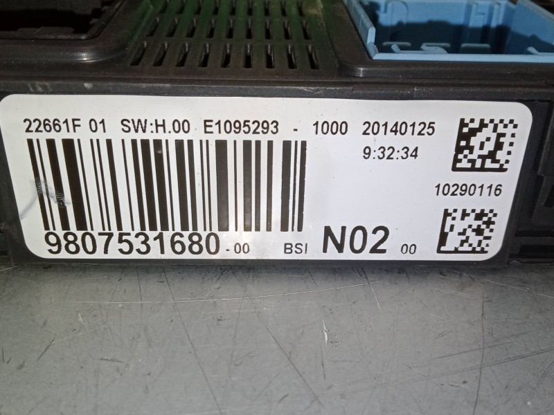 Recambio de bsi para peugeot 208 i (ca_, cc_) 1.2 vti 82 referencia OEM IAM 9807531680  