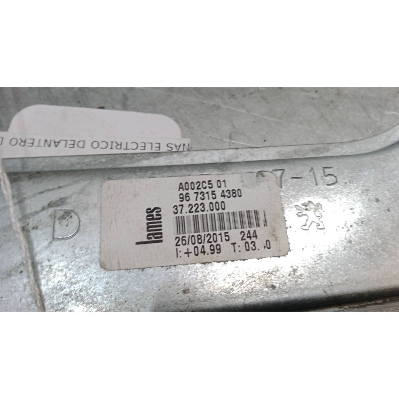 Recambio de elevalunas electrico delantero derecho para peugeot 208 i (ca_, cc_) 1.6 hdi / bluehdi 75 referencia OEM IAM 9674254