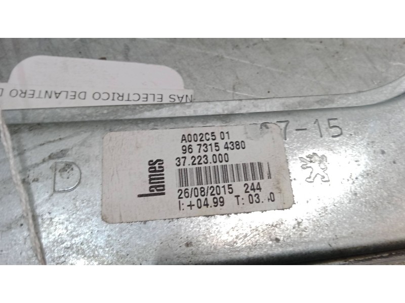 Recambio de elevalunas electrico delantero derecho para peugeot 208 i (ca_, cc_) 1.6 hdi / bluehdi 75 referencia OEM IAM 9674254