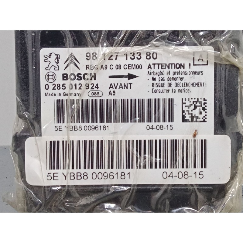 Recambio de centralita airbag para peugeot 208 i (ca_, cc_) 1.6 hdi / bluehdi 75 referencia OEM IAM 9812713380 0285012924 
