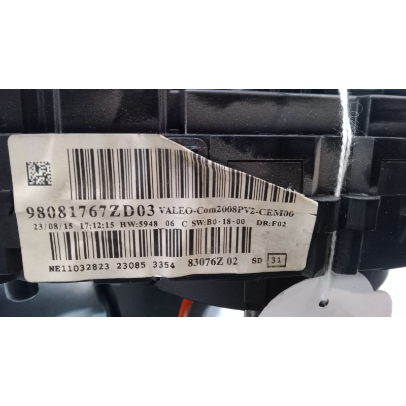 Recambio de mando luces para peugeot 208 i (ca_, cc_) 1.6 hdi / bluehdi 75 referencia OEM IAM 98081767ZD03  