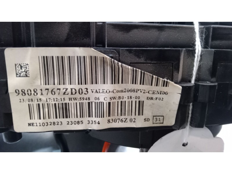 Recambio de mando luces para peugeot 208 i (ca_, cc_) 1.6 hdi / bluehdi 75 referencia OEM IAM 98081767ZD03  