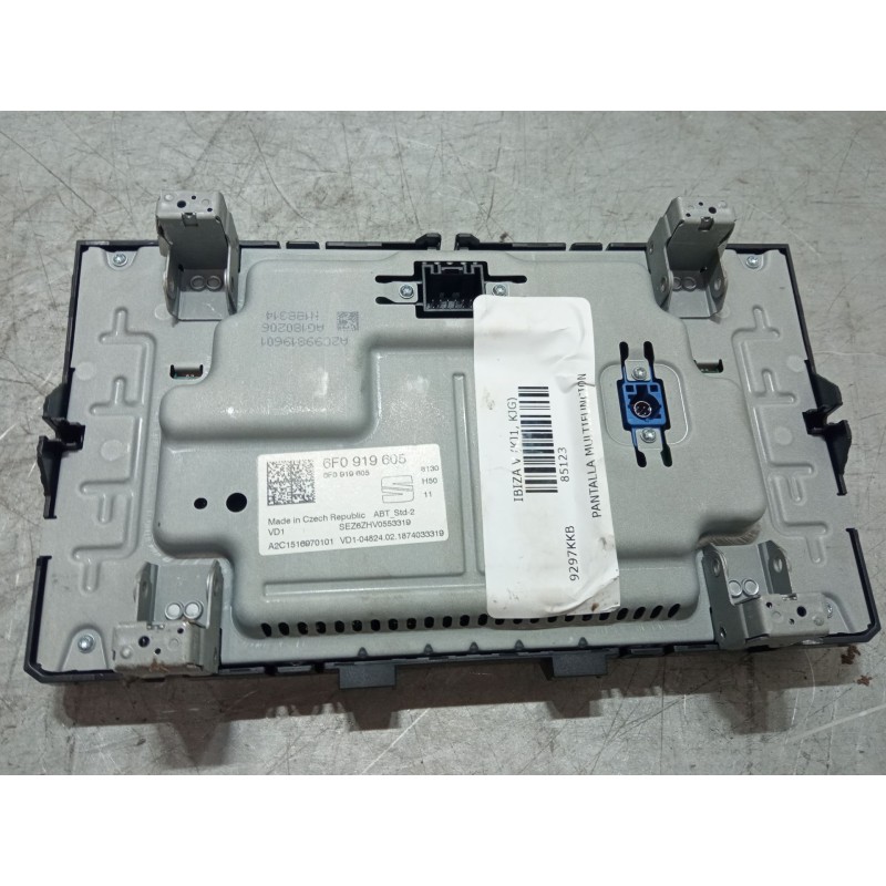 Recambio de pantalla multifuncion para seat ibiza v (kj1, kjg) 1.0 tsi referencia OEM IAM 6F0919605  