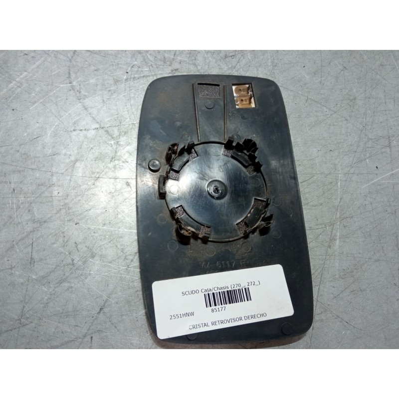 Recambio de cristal retrovisor derecho para fiat scudo caja/chasis (270_, 272_) 2.0 d multijet referencia OEM IAM   