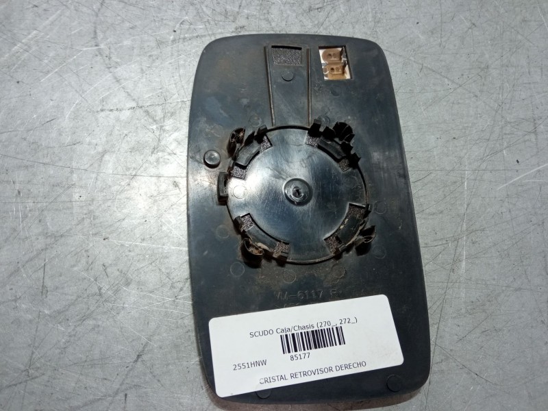 Recambio de cristal retrovisor derecho para fiat scudo caja/chasis (270_, 272_) 2.0 d multijet referencia OEM IAM   