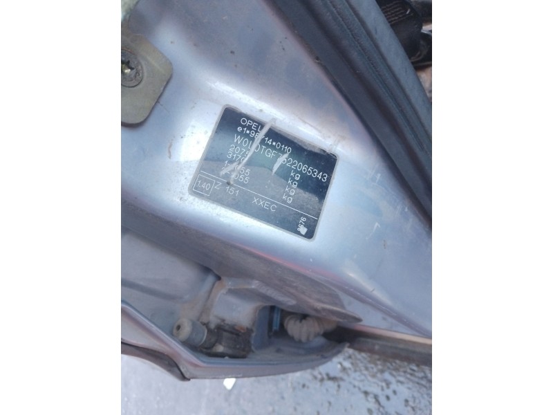 opel zafira a monospace (t98) del año 2002