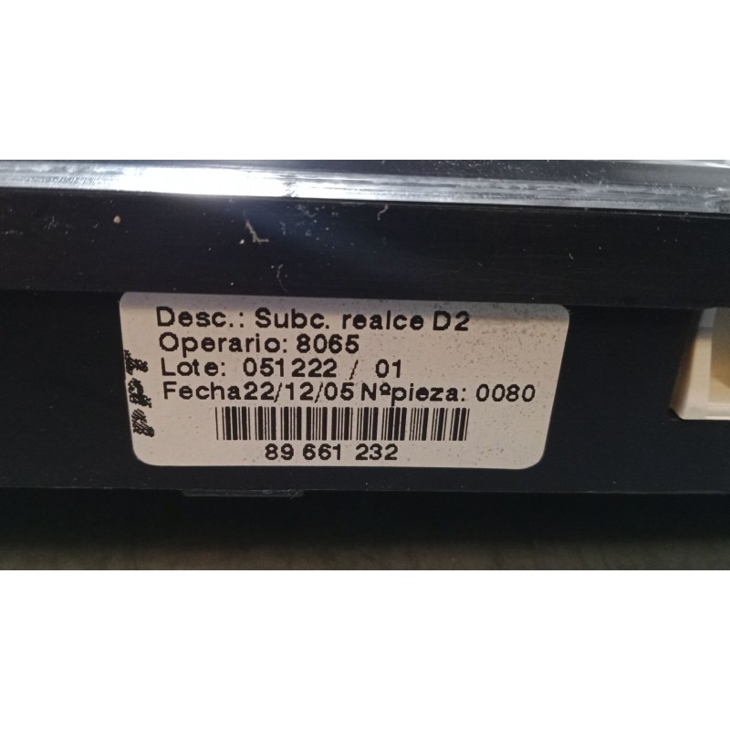 Recambio de cuadro instrumentos para peugeot 407 (6d_) 2.0 16v (6drfjc, 6drfje, 6drfjf) referencia OEM IAM 9658138080 A2C5310669