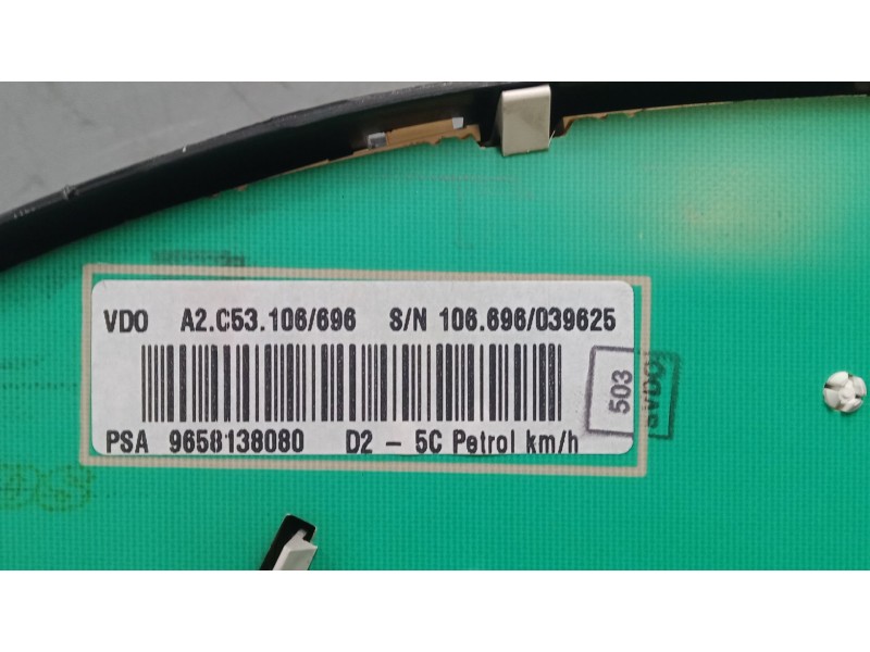 Recambio de cuadro instrumentos para peugeot 407 (6d_) 2.0 16v (6drfjc, 6drfje, 6drfjf) referencia OEM IAM 9658138080 A2C5310669