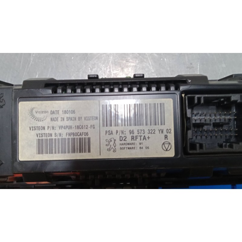 Recambio de mando climatizador para peugeot 407 (6d_) 2.0 16v (6drfjc, 6drfje, 6drfjf) referencia OEM IAM 96573322  