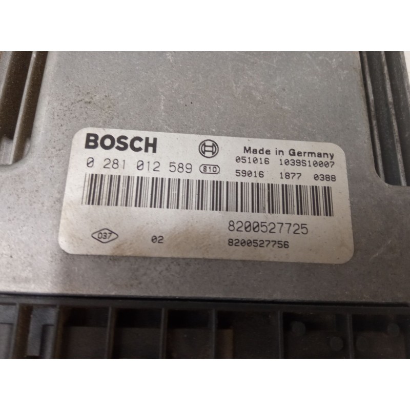 Recambio de centralita motor uce para renault grand scénic ii (jm0/1_) 1.9 dci (jm14) referencia OEM IAM 8200527725 0281012589 