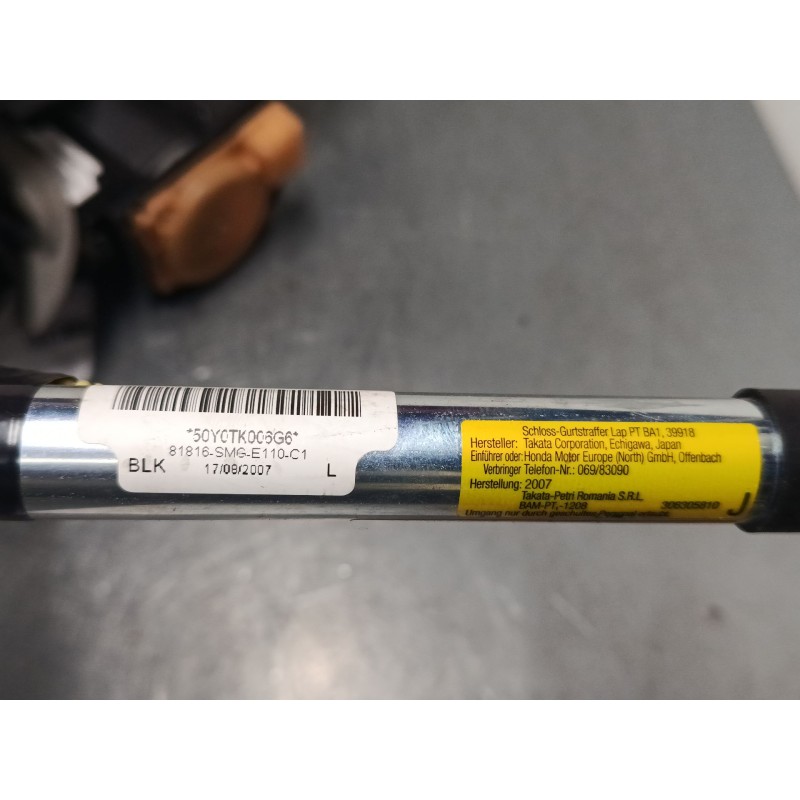 Recambio de cinturon seguridad delantero izquierdo para honda civic viii hatchback (fn, fk) 1.8 (fn1, fk2) referencia OEM IAM 30