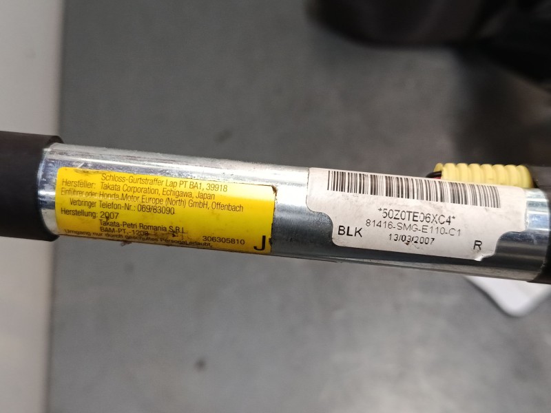 Recambio de cinturon seguridad delantero derecho para honda civic viii hatchback (fn, fk) 1.8 (fn1, fk2) referencia OEM IAM 8145