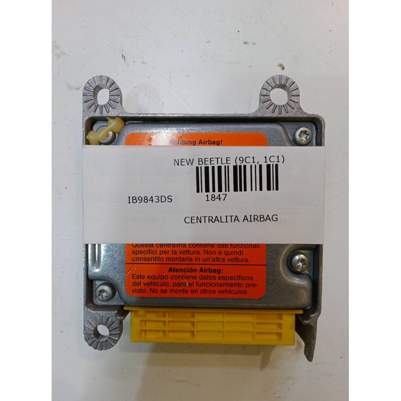 Recambio de centralita airbag para volkswagen new beetle (9c1, 1c1) 1.9 tdi referencia OEM IAM 1J0909609  5WK4 2800