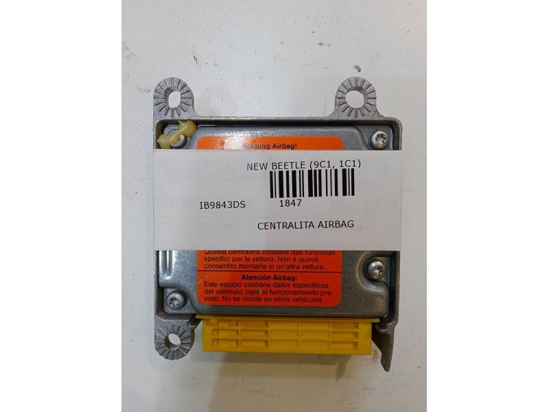 Recambio de centralita airbag para volkswagen new beetle (9c1, 1c1) 1.9 tdi referencia OEM IAM 1J0909609  5WK4 2800
