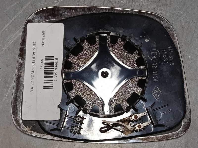 Recambio de cristal retrovisor derecho para peugeot bipper (aa_) 1.4 hdi referencia OEM IAM   