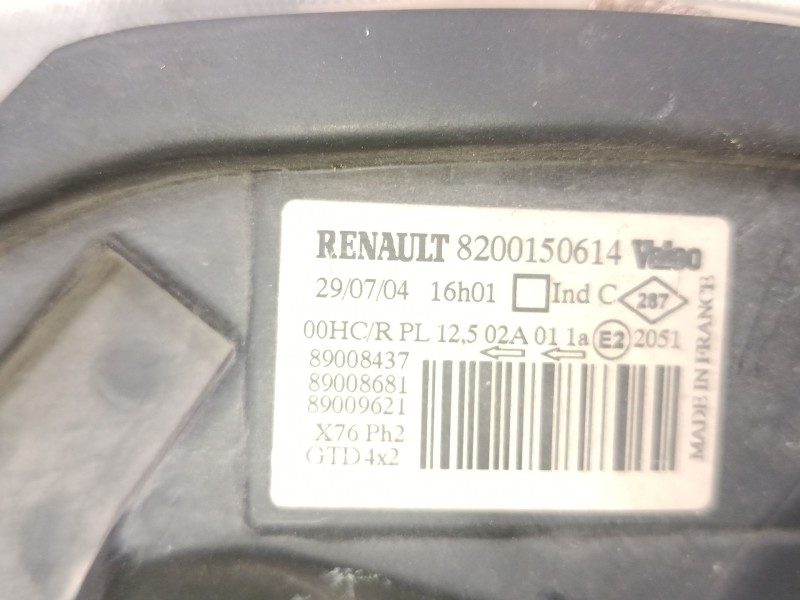 Recambio de faro izquierdo para renault kangoo express (fc0/1_) 1.2 (fc01, fc0a, fc0f) referencia OEM IAM 8200150614  