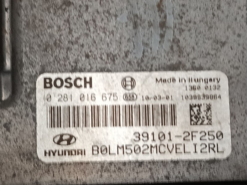Recambio de centralita motor uce para hyundai ix35 (lm, el, elh) 2.0 crdi referencia OEM IAM 391012F250  