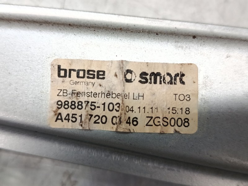 Recambio de elevalunas electrico delantero izquierdo para smart fortwo coupé (451) 1.0 (451.330, 451.334) referencia OEM IAM A45