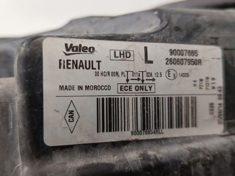 Recambio de faro izquierdo para dacia dokker furgoneta/monovolumen 1.6 lpg referencia OEM IAM   