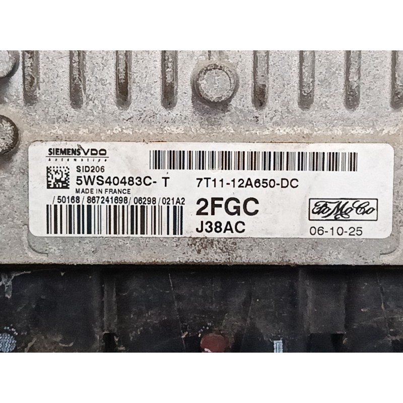Recambio de centralita motor uce para ford tourneo connect 1.8 tdci referencia OEM IAM 7T1112A650DC  