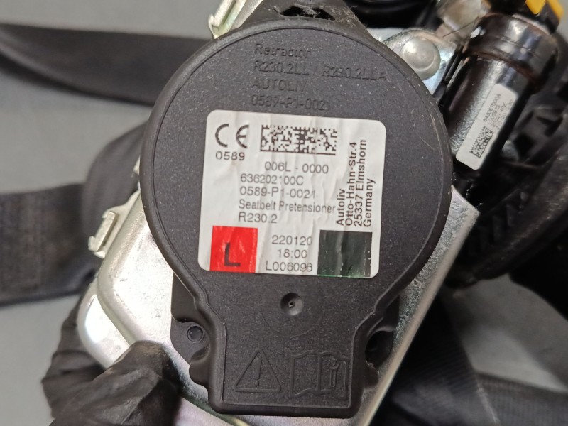 Recambio de cinturon seguridad delantero izquierdo para volkswagen tiguan (ad1, ax1) 2.0 tdi referencia OEM IAM 636202100C  