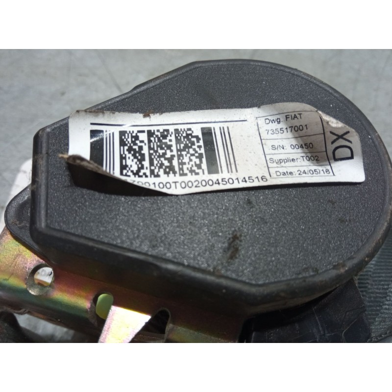 Recambio de cinturon seguridad trasero derecho para fiat doblo furgoneta/monovolumen (223_) 1.3 jtd 16v multijet referencia OEM 