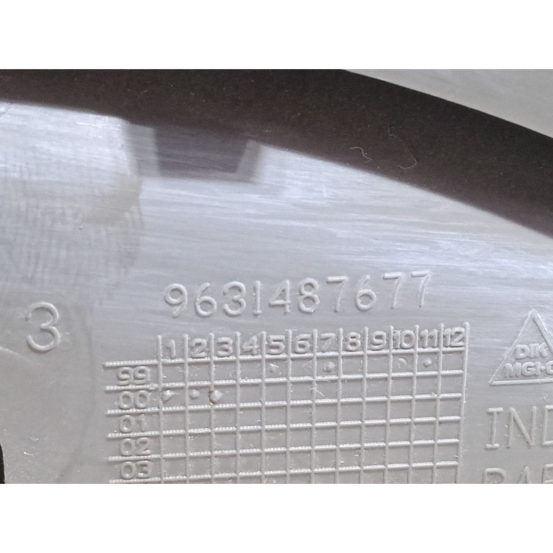 Recambio de maneta interior puerta trasera derecha para citroën xsara picasso (n68) 2.0 hdi referencia OEM IAM 9631487677  