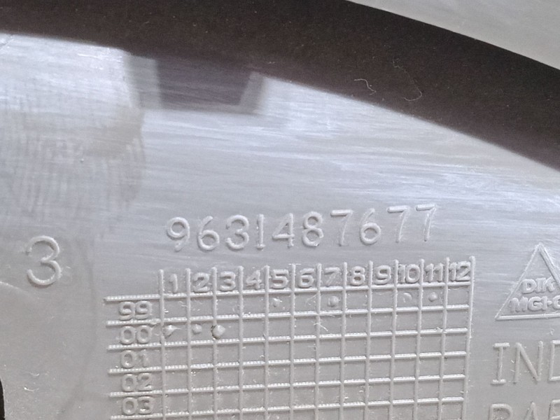 Recambio de maneta interior puerta trasera derecha para citroën xsara picasso (n68) 2.0 hdi referencia OEM IAM 9631487677  