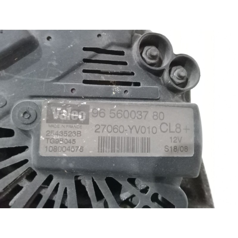 Recambio de alternador para peugeot 107 (pm_, pn_) 1.4 hdi referencia OEM IAM 9656003780 27060-YV010 CL8+  Recambio de alternador para peugeot 107 (pm_, pn_) 1.4 hdi referencia OEM IAM 9656003780 27060-YV010 CL8+