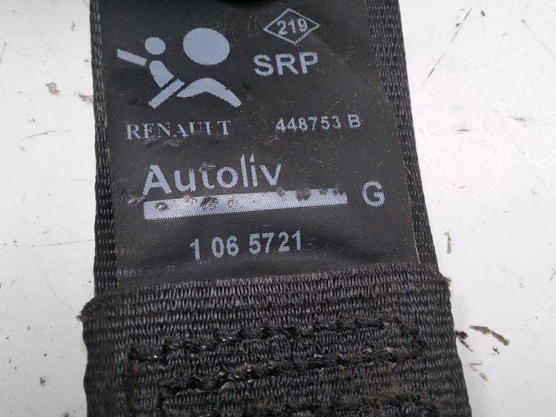 Recambio de cinturon seguridad delantero izquierdo para renault kangoo be bop (kw0/1_) 1.5 dci 75 referencia OEM IAM   