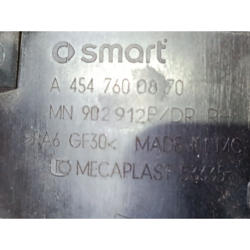 Recambio de maneta exterior puerta delantera derecha para smart forfour (454) 1.1 (454.033) referencia OEM IAM   