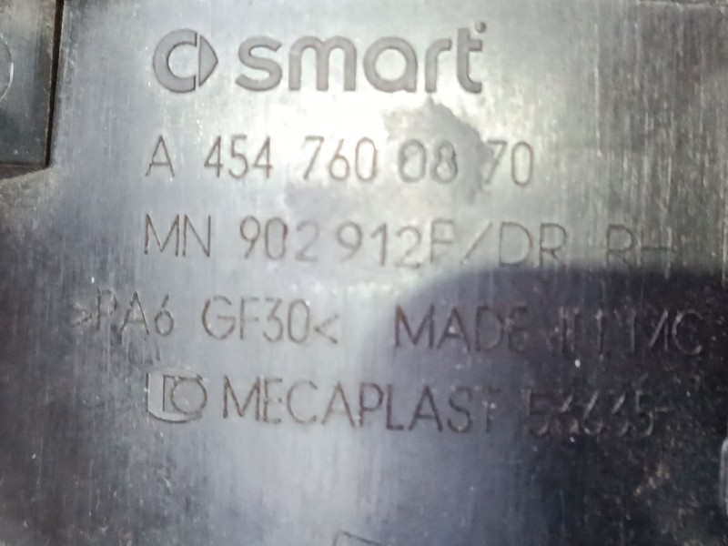 Recambio de maneta exterior puerta delantera derecha para smart forfour (454) 1.1 (454.033) referencia OEM IAM   