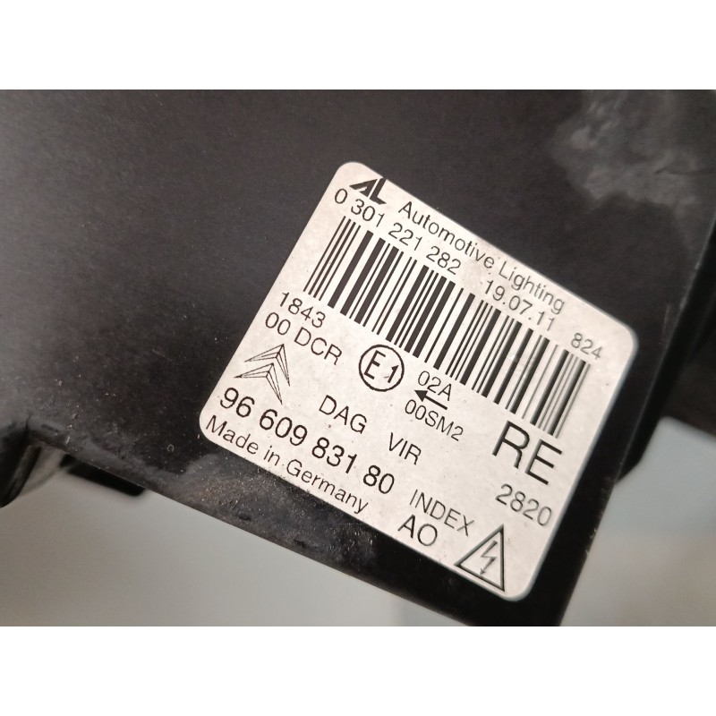 Recambio de faro derecho xenon para citroën c6 (td_) 2.7 hdi referencia OEM IAM 9660983180 FARO DERECHO XENON 