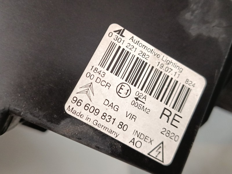 Recambio de faro derecho xenon para citroën c6 (td_) 2.7 hdi referencia OEM IAM 9660983180 FARO DERECHO XENON 