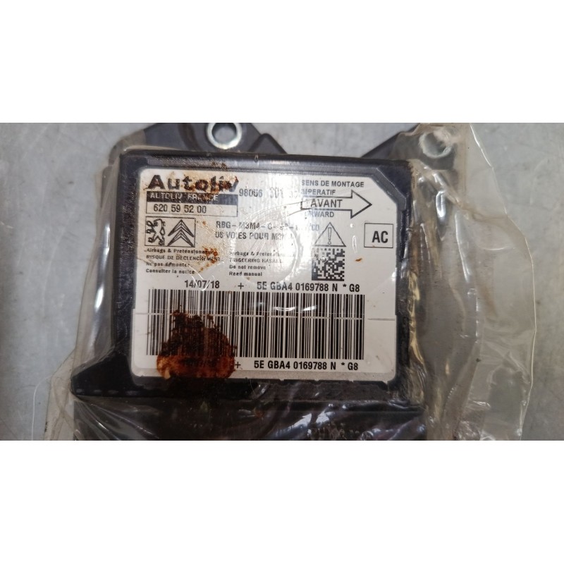 Recambio de centralita airbag para citroën c-elysee (dd_) 1.2 vti 82 referencia OEM IAM 9805630180 620595200 