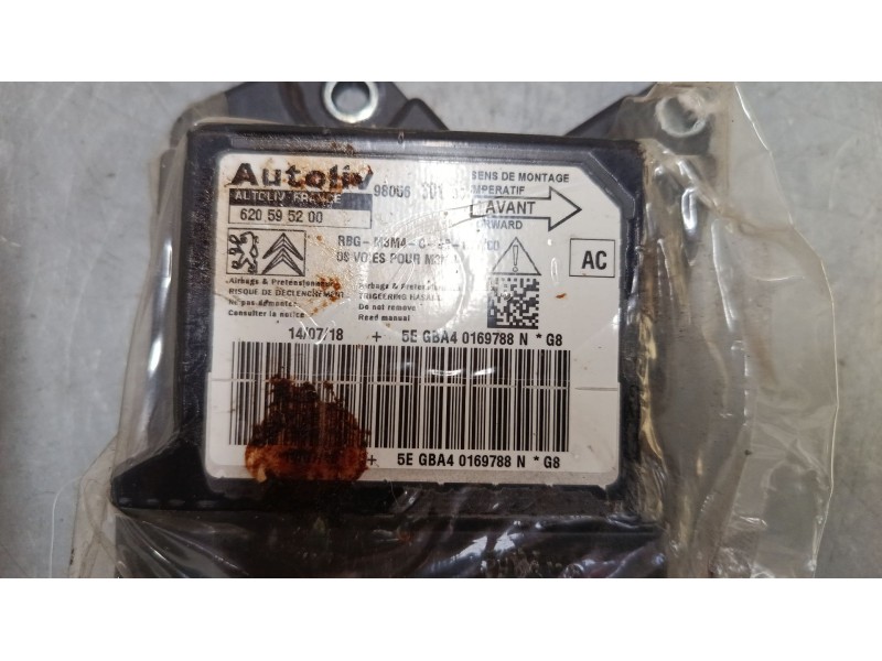 Recambio de centralita airbag para citroën c-elysee (dd_) 1.2 vti 82 referencia OEM IAM 9805630180 620595200 