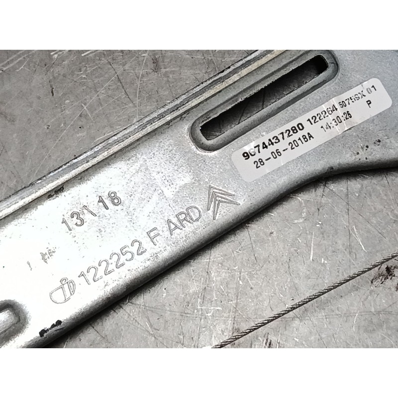 Recambio de elevalunas electrico trasero derecho para citroën c-elysee (dd_) 1.2 vti 82 referencia OEM IAM 9674437280  