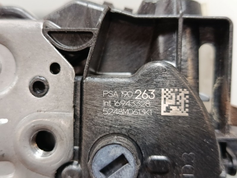 Recambio de cerradura puerta trasera derecha para citroën c-elysee (dd_) 1.2 vti 82 referencia OEM IAM 190263 16943328 