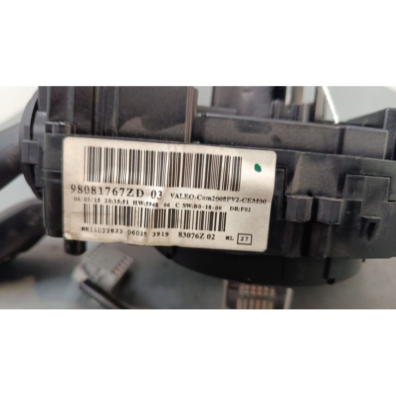 Recambio de mando luces para peugeot 2008 i (cu_) 1.2 thp 110 / puretech 110 referencia OEM IAM 98081767ZD  