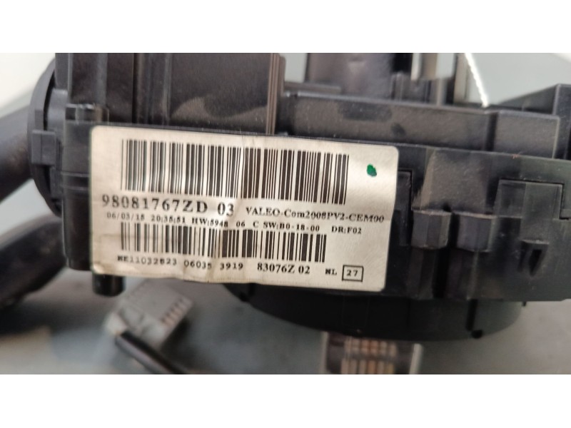 Recambio de mando luces para peugeot 2008 i (cu_) 1.2 thp 110 / puretech 110 referencia OEM IAM 98081767ZD  