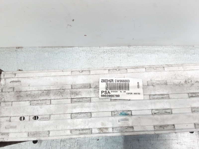 Recambio de intercooler para peugeot 2008 i (cu_) 1.2 thp 110 / puretech 110 referencia OEM IAM 9803900780  